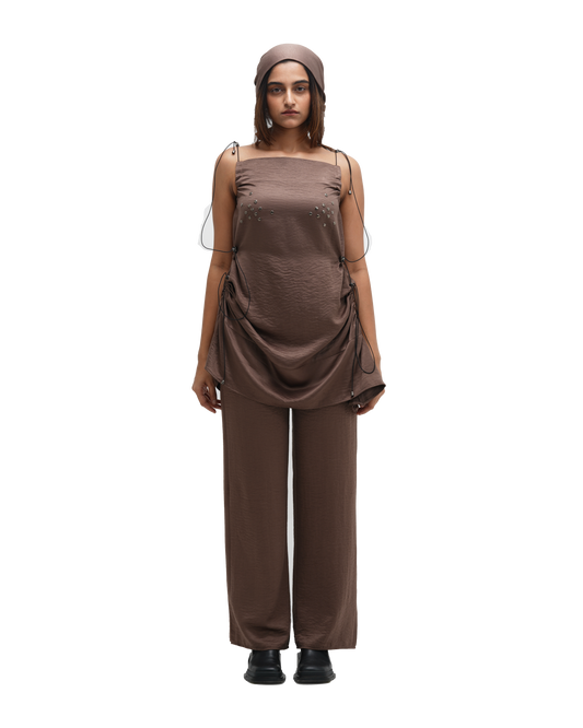 RUCH HOUR MINI DRESS WITH PANT