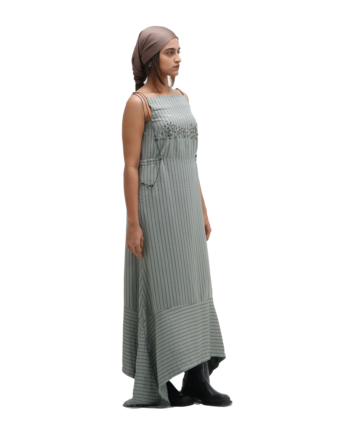 RUCH HOUR DRESS - SAGE GREEN