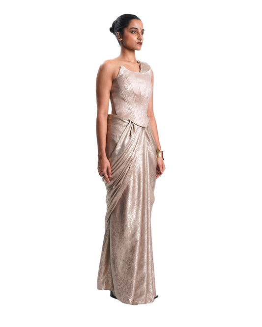 GOLDEN SHIMMER SAREE