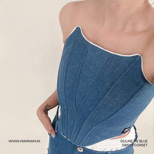 Outline Me Corset - Dark Blue