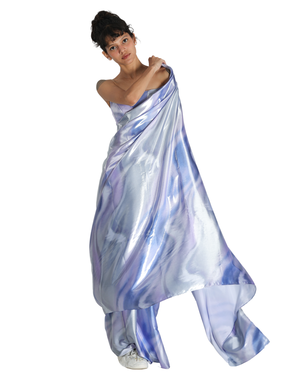 Ocean Wave Saree