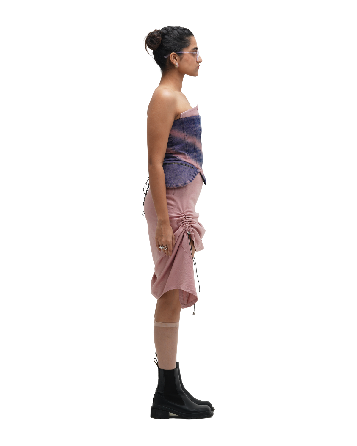 CORSPLIT CORSET AND RUCH HOUR SKIRT