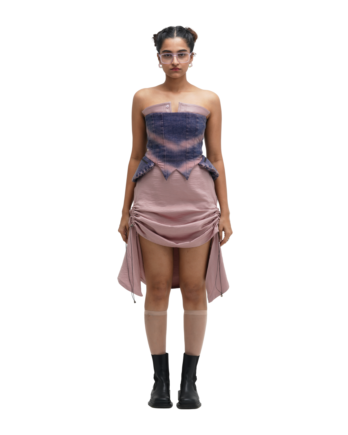 CORSPLIT CORSET AND RUCH HOUR SKIRT