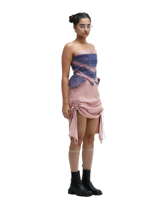 CORSPLIT CORSET AND RUCH HOUR SKIRT