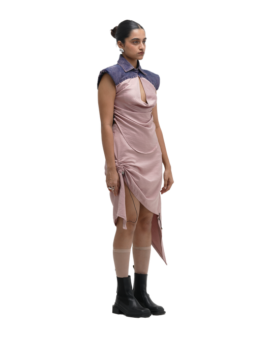 COWL FRAME TOP WITH RUCH HOUR SKIRT