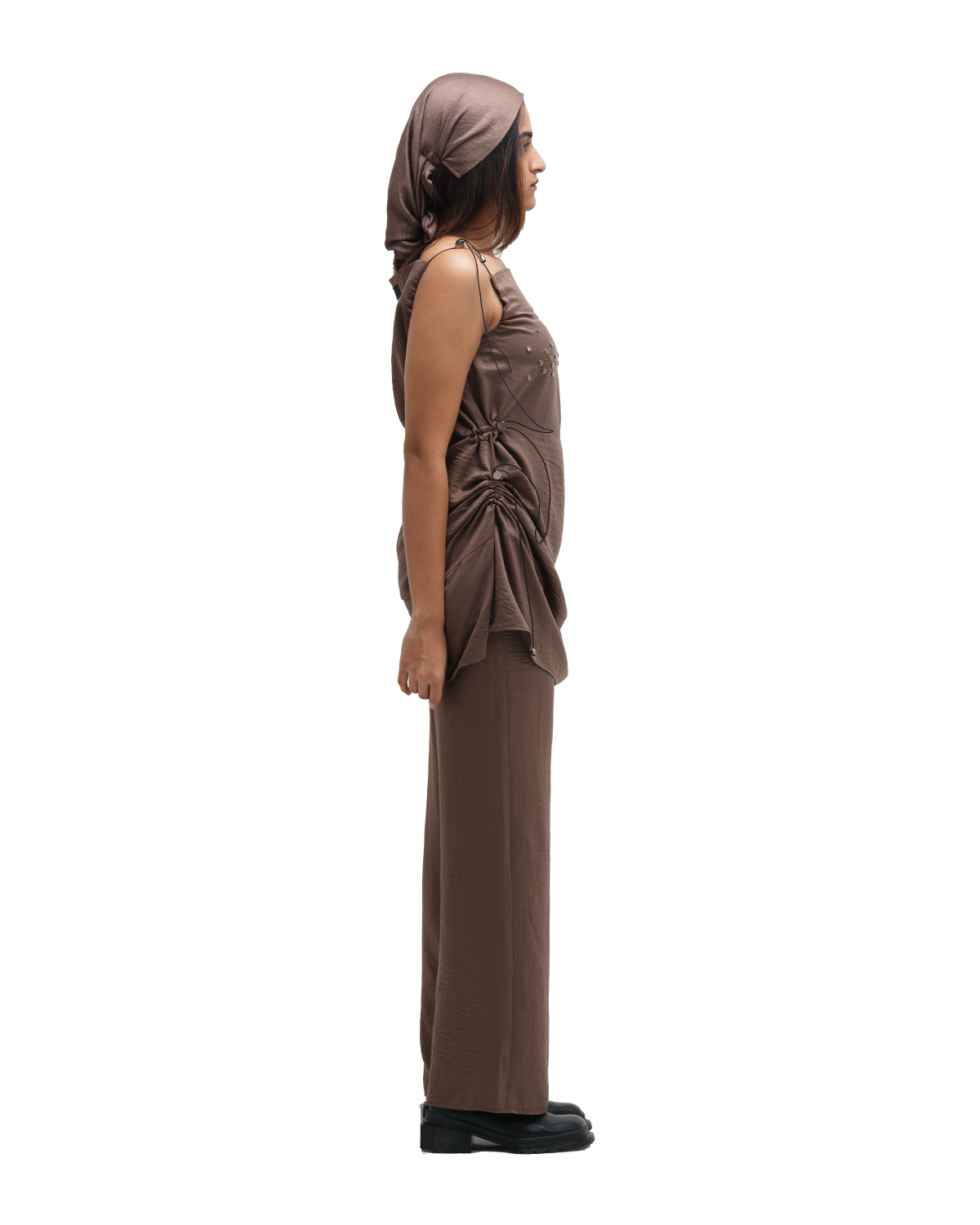 RUCH HOUR MINI DRESS WITH PANT