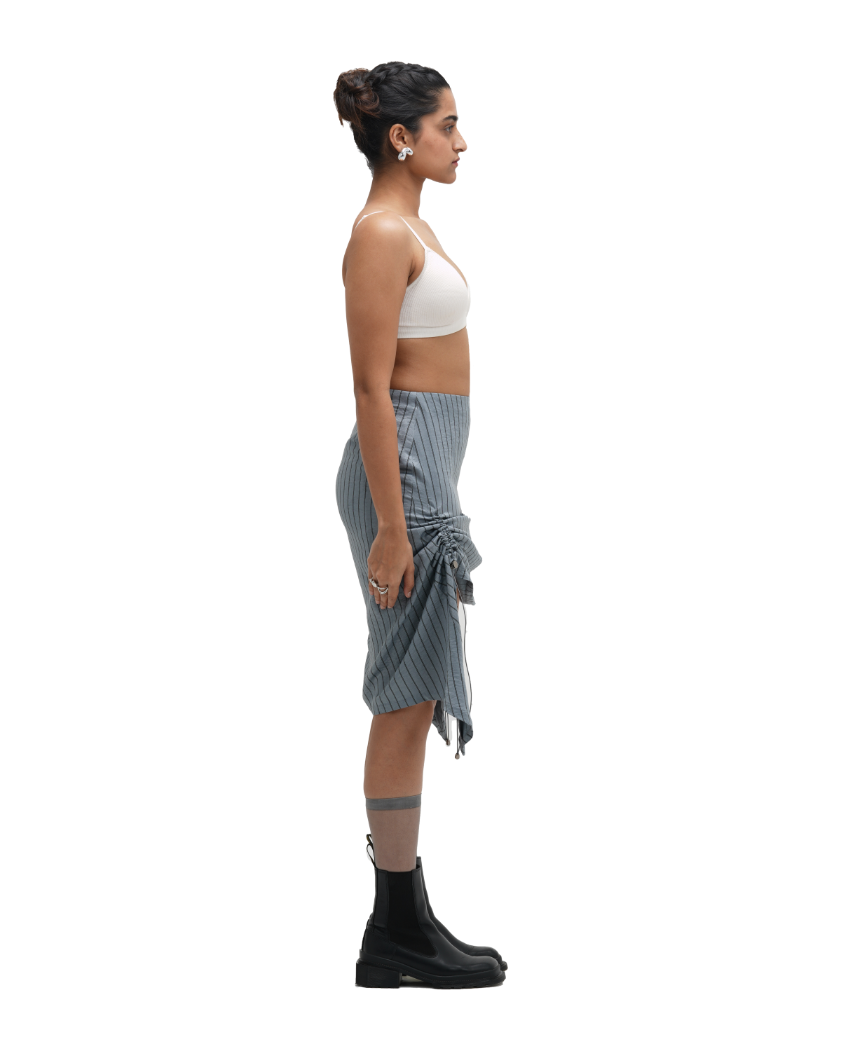 RUCH HOUR SKIRT - BLUE