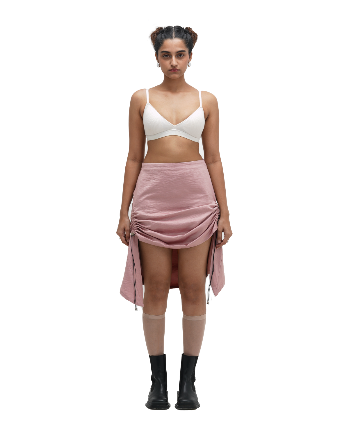 RUCH HOUR SKIRT - PINK