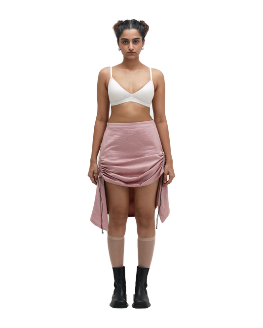 RUCH HOUR SKIRT - PINK