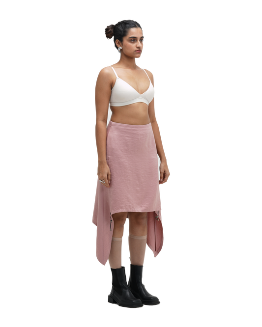 RUCH HOUR SKIRT - PINK