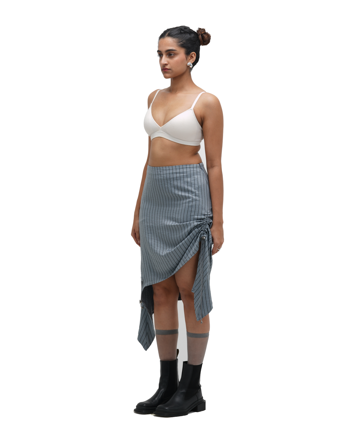 RUCH HOUR SKIRT - BLUE
