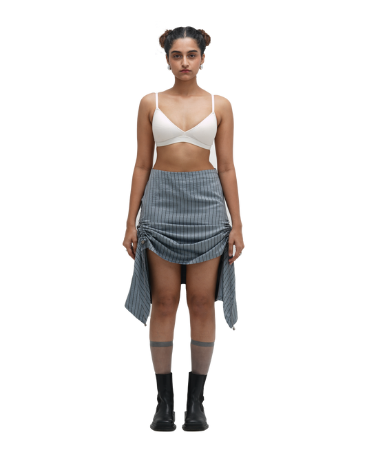 RUCH HOUR SKIRT - BLUE