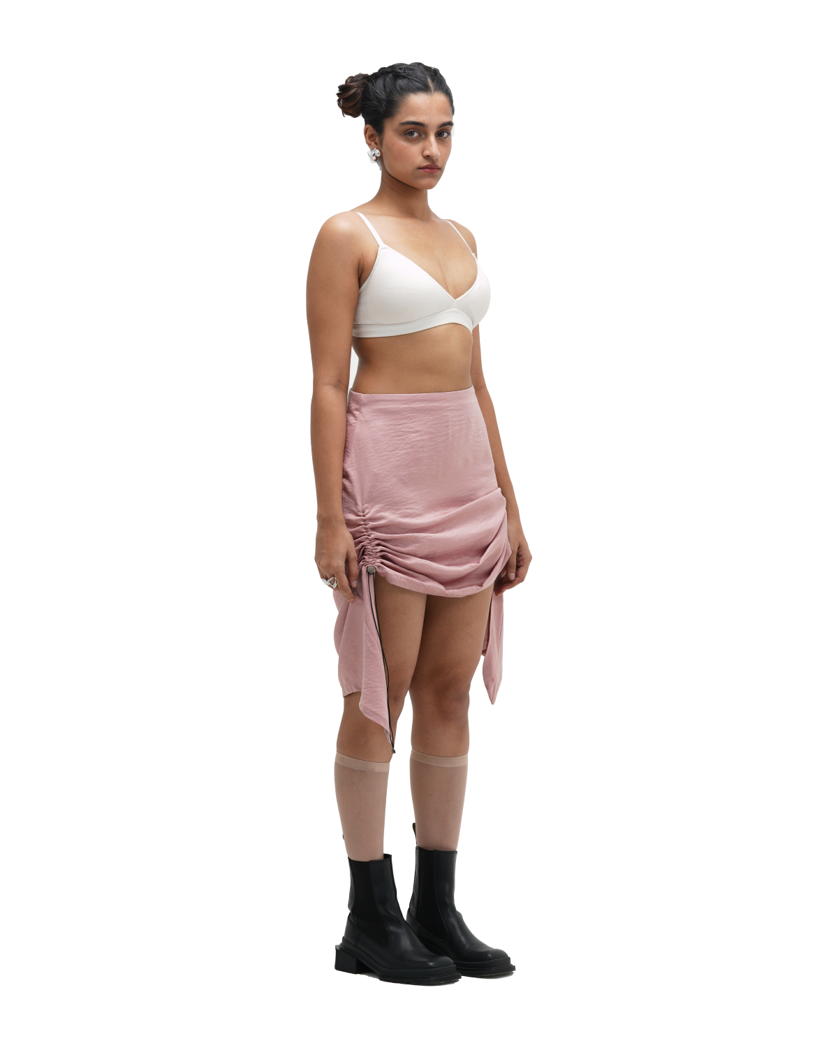 RUCH HOUR SKIRT - PINK