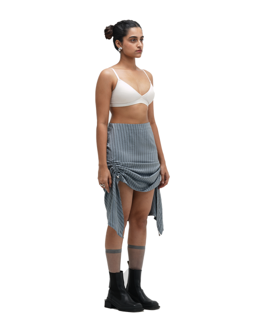 RUCH HOUR SKIRT - BLUE