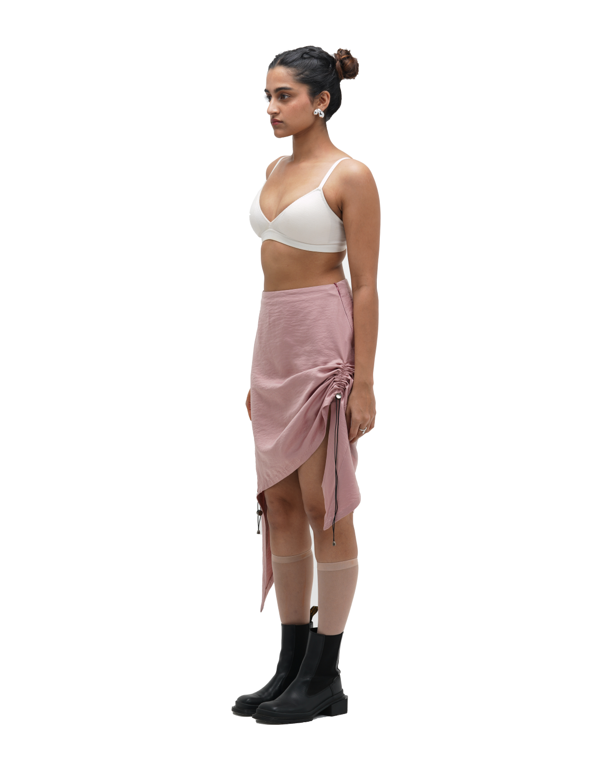 RUCH HOUR SKIRT - PINK
