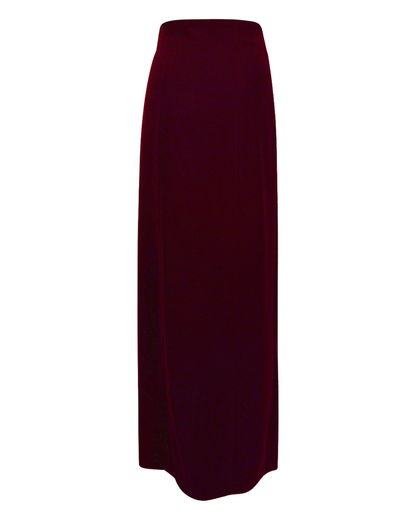 CURVE SKIRT- MERLOT