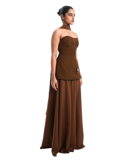 IRA SKIRT- DEEP MUSTARD