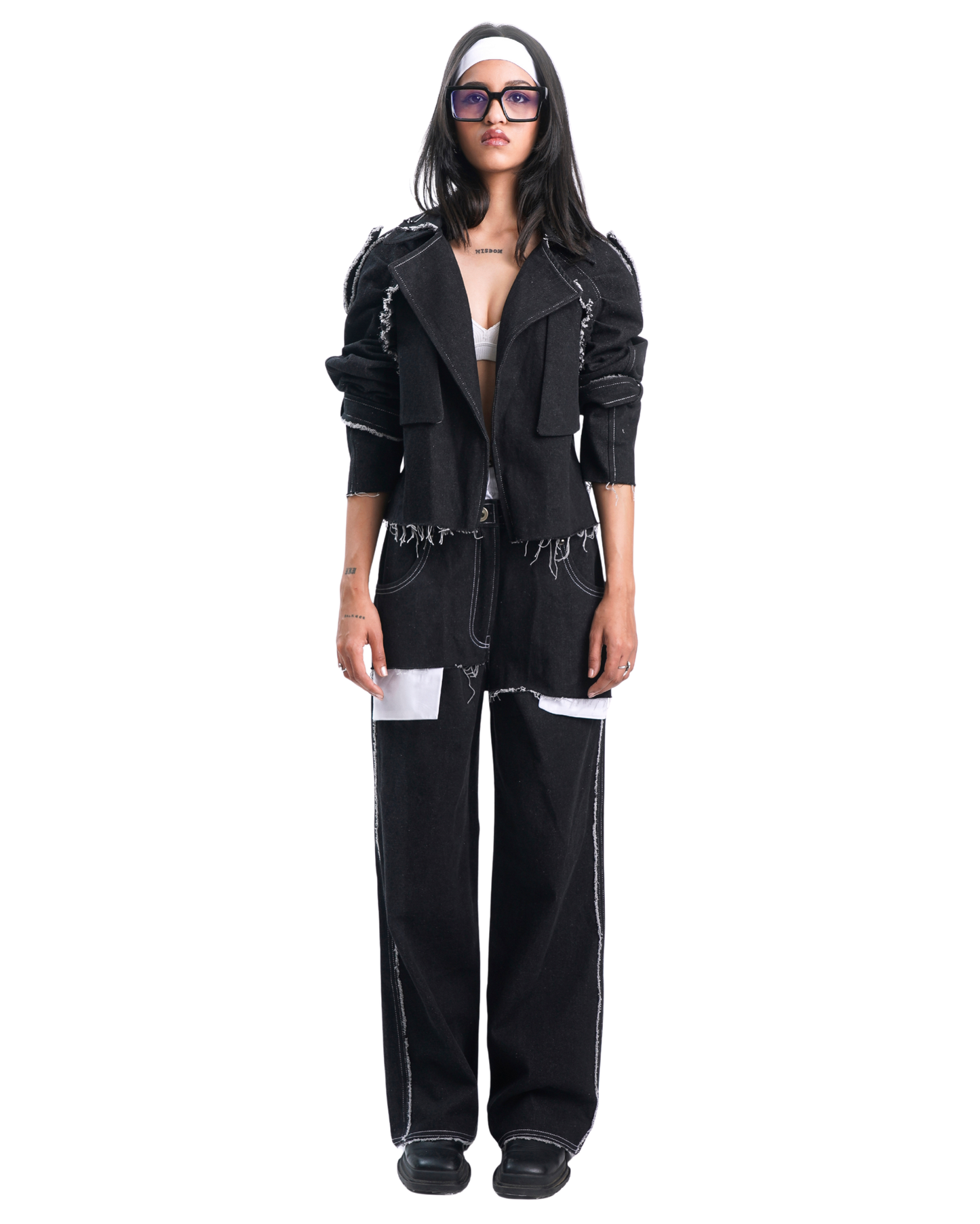 Lay-Rd Denim Jacket- BLACK