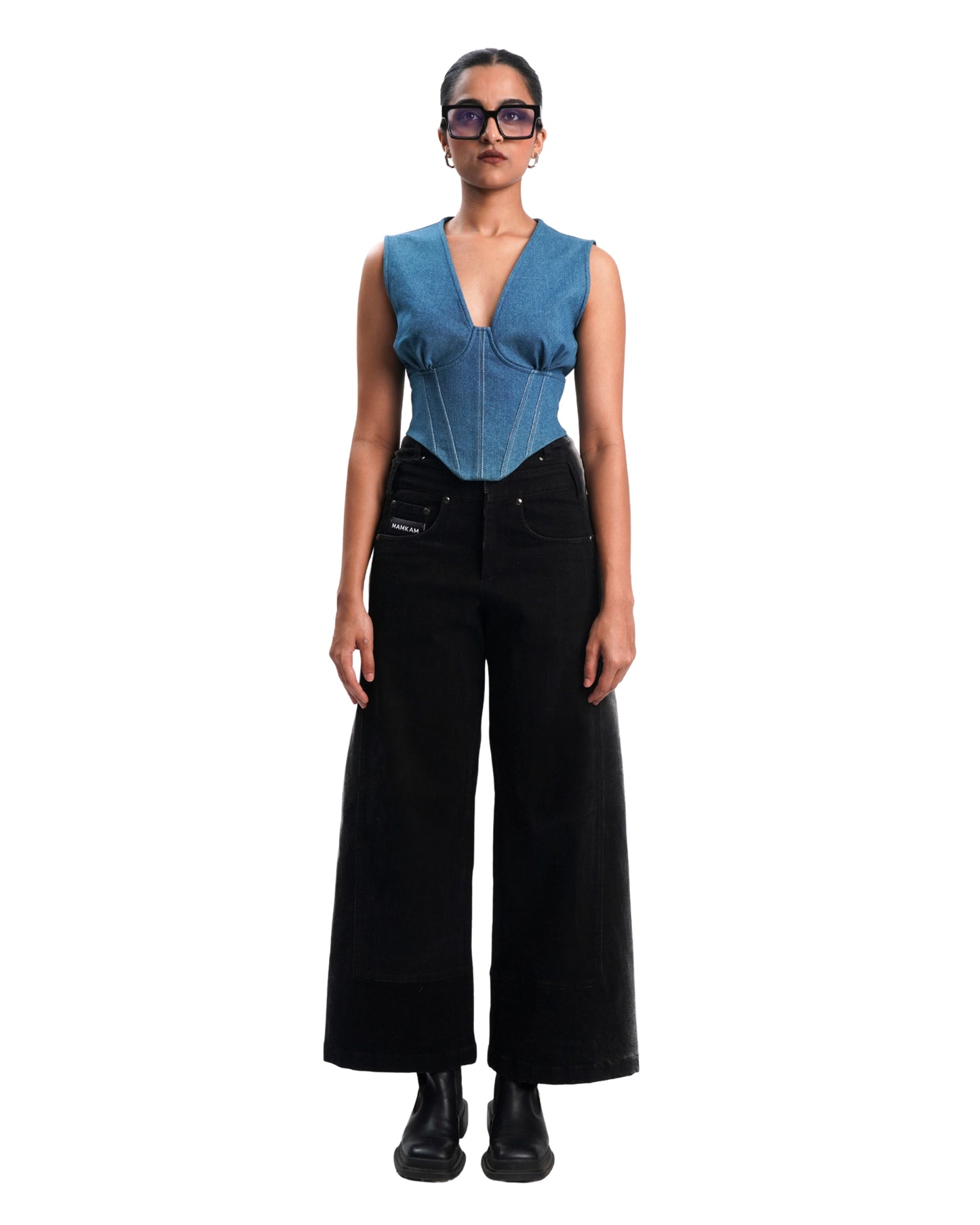 AFFAIR CORSET- DENIM