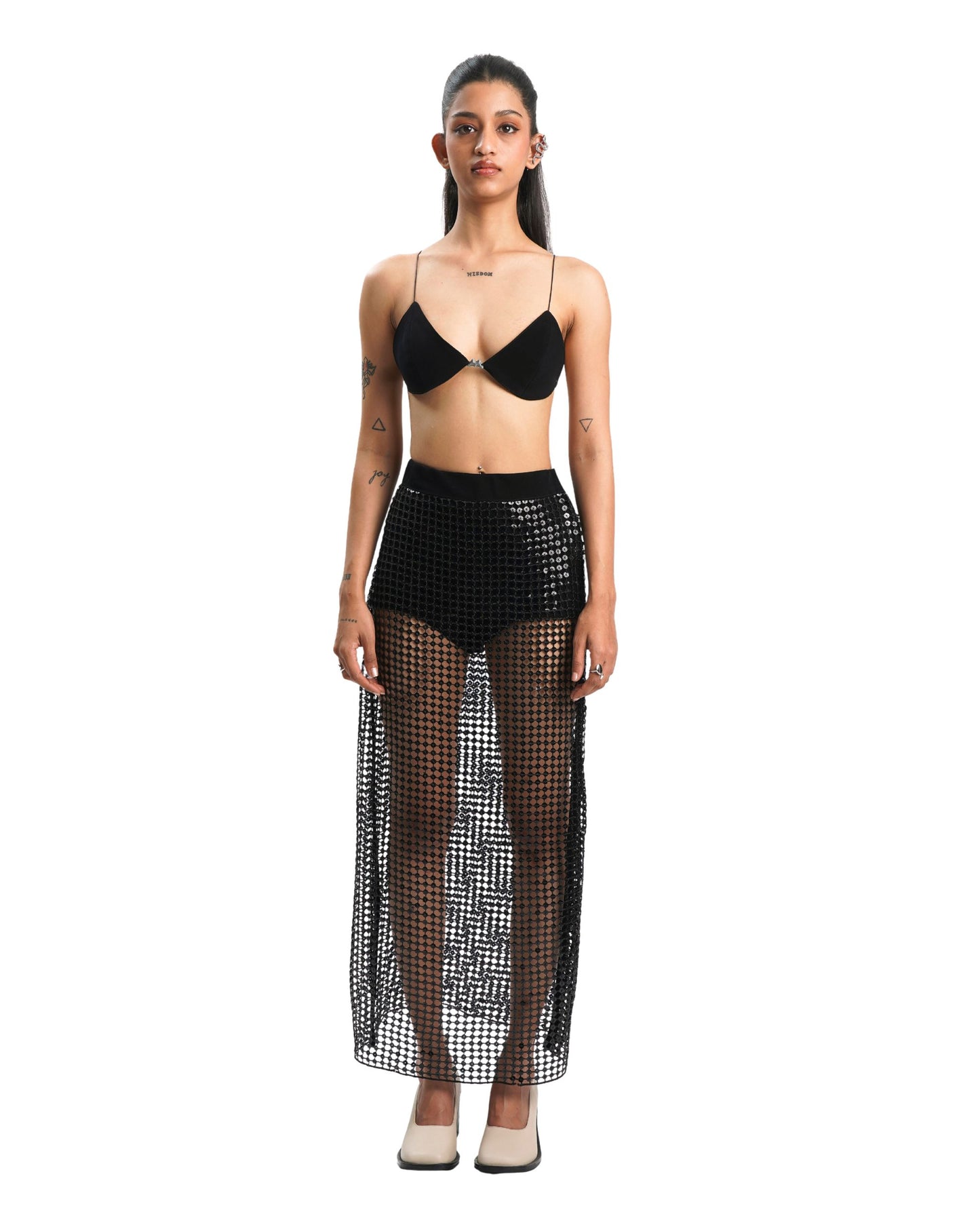 BARE INTENT SKIRT - BLACK