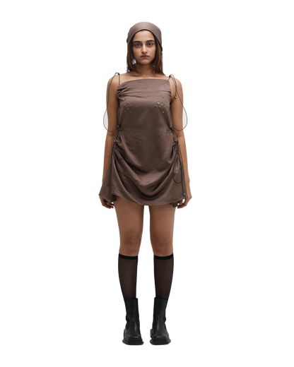 RUCH HOUR MINI DRESS