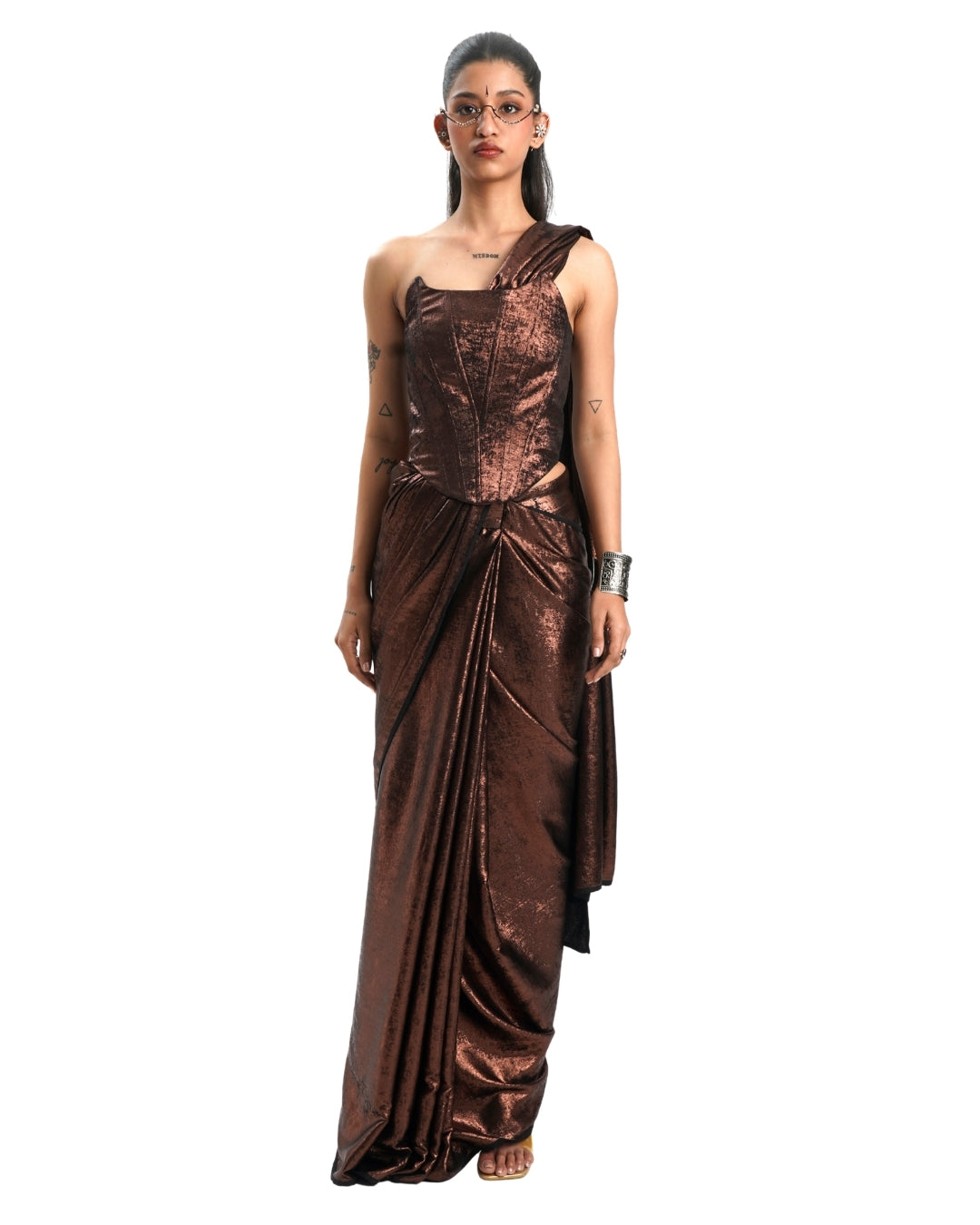 COPPER SHIMMER SAREE