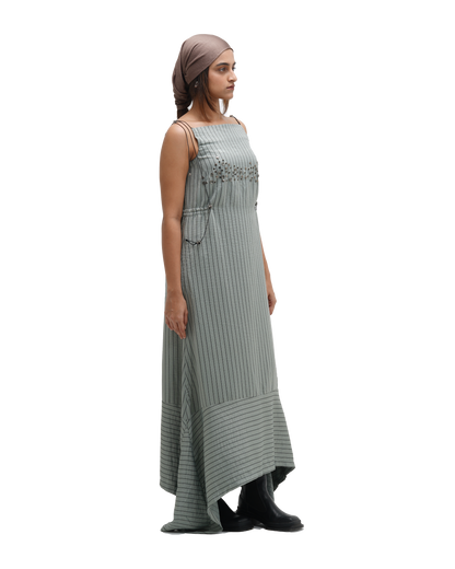 RUCH HOUR DRESS - SAGE GREEN
