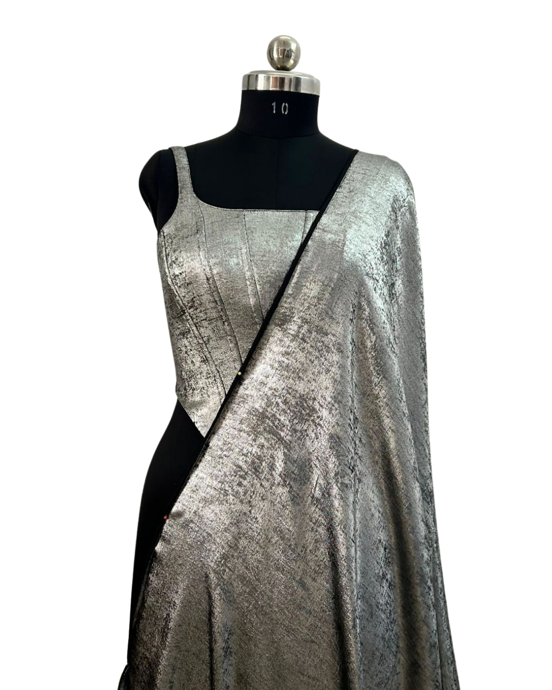 SILVER SHIMMER SAREE
