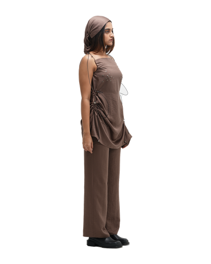 RUCH HOUR MINI DRESS WITH PANT