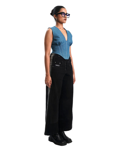 AFFAIR CORSET- DENIM