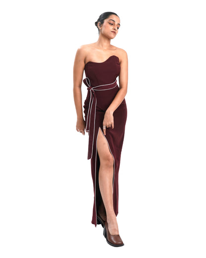CURVE CORSET- MERLOT