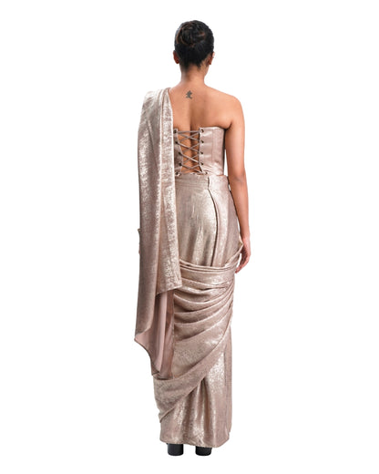GOLDEN SHIMMER SAREE