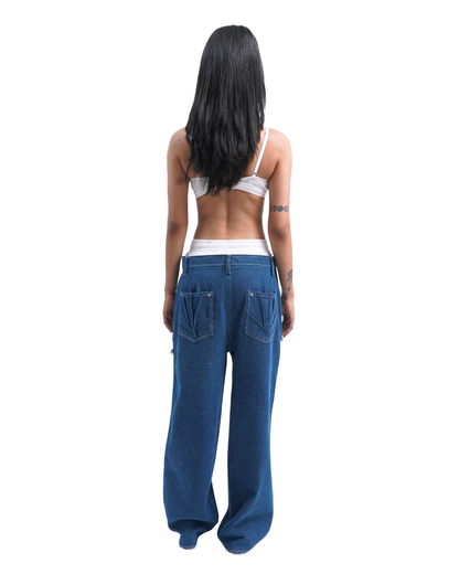SWEAT JAM JEANS- BLUE