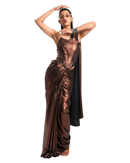 COPPER SHIMMER SAREE