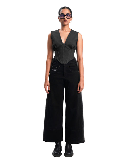 AFFAIR CORSET- DENIM