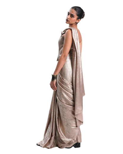 GOLDEN SHIMMER SAREE