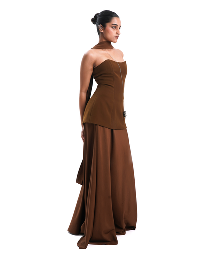 IRA CORSET- DEEP MUSTARD