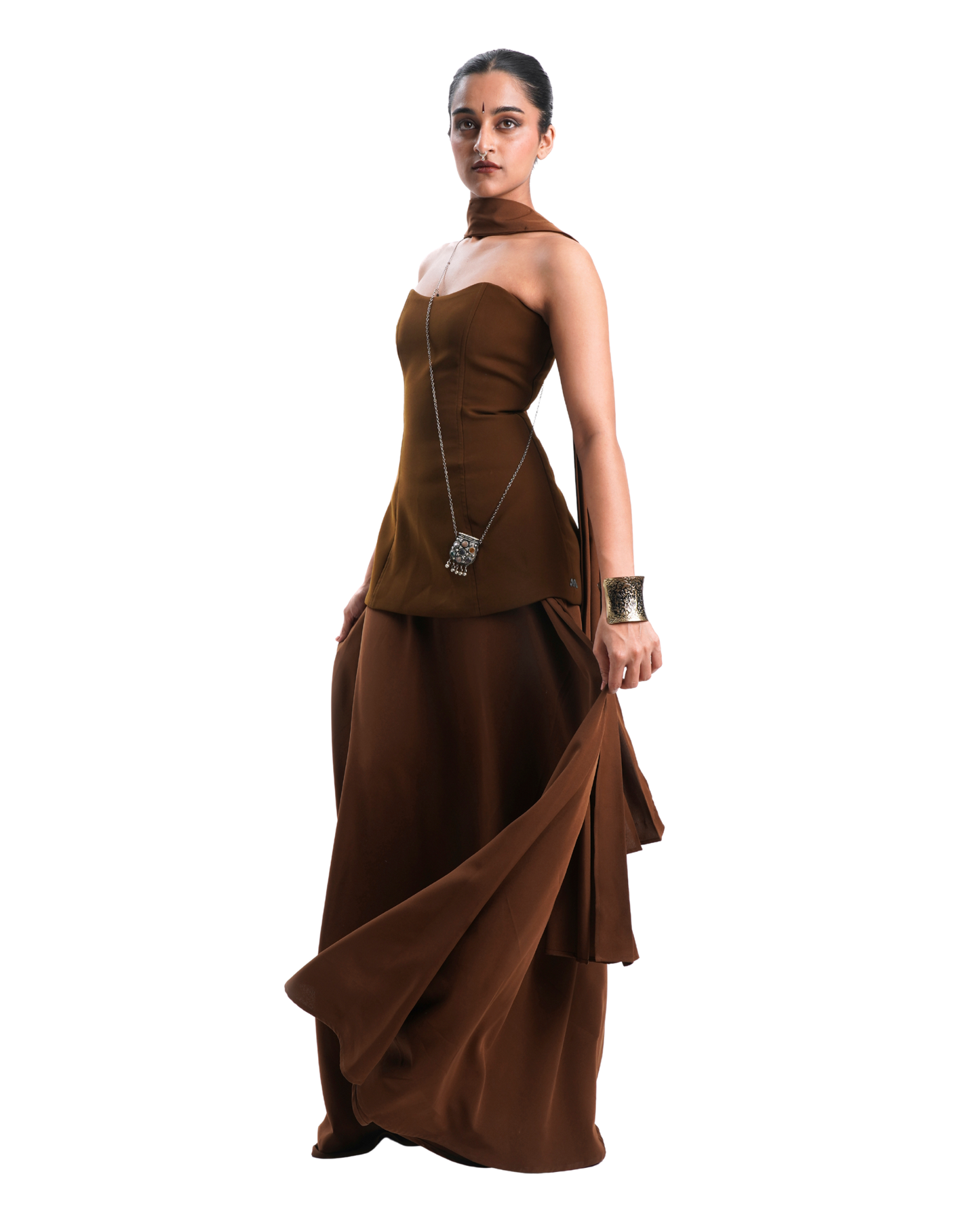 IRA SKIRT- DEEP MUSTARD