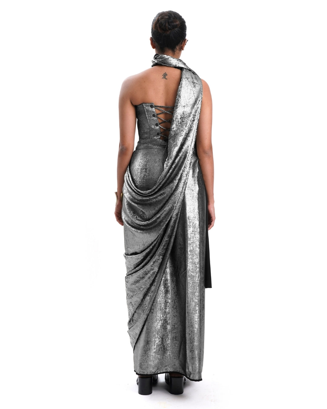 SILVER SHIMMER SAREE