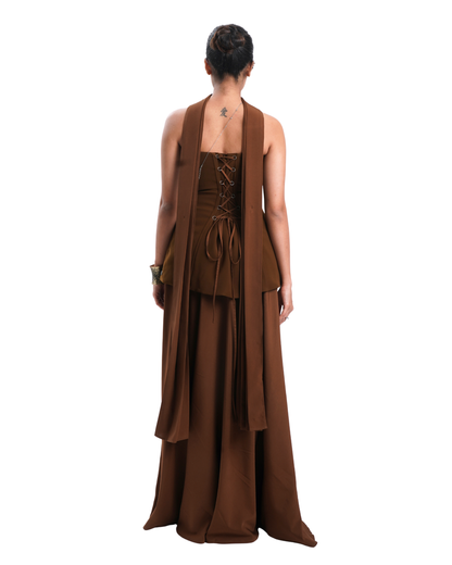 IRA SKIRT- DEEP MUSTARD