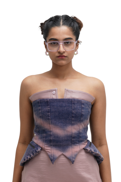 CORSPLIT CORSET AND RUCH HOUR SKIRT