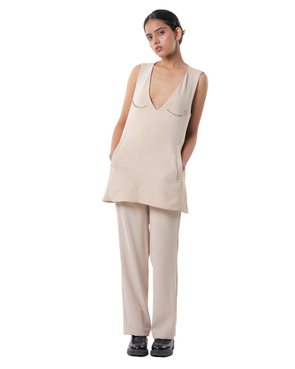 Dot Dress - Cream