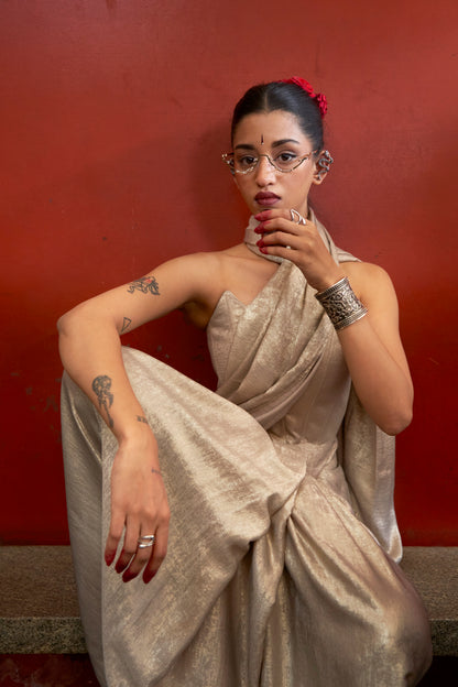 GOLDEN SHIMMER SAREE