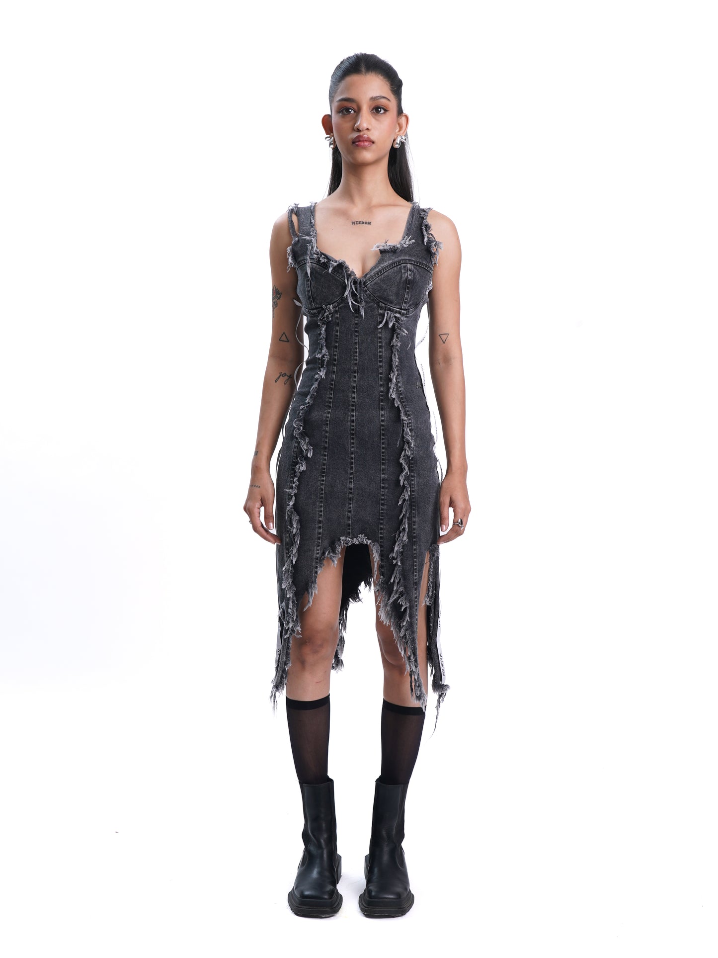 FRAY DAY DRESS - BLACK