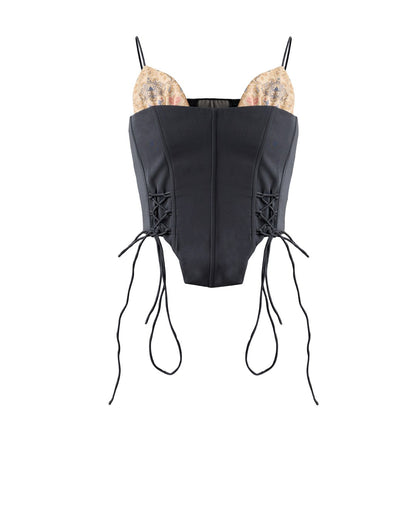 Bunny Ears Corset - Dark Grey
