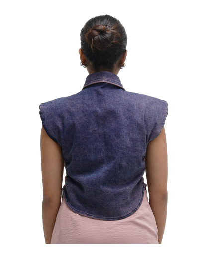 COWL FRAME TOP WITH RUCH HOUR SKIRT
