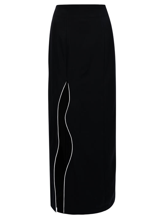 CURVE SKIRT- BLACK