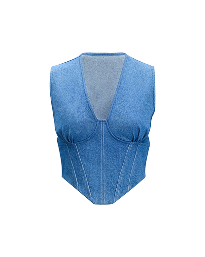 AFFAIR CORSET- DENIM