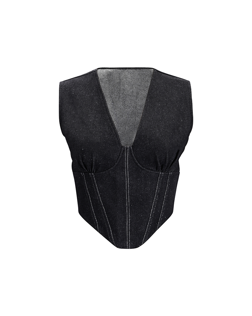 AFFAIR CORSET- DENIM