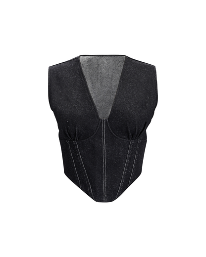 AFFAIR CORSET- DENIM